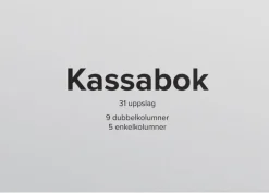 Kassabok A4L